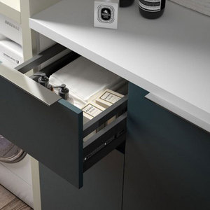 2024 Mới Phong Cách Ngăn Kéo Trượt Kênh Nhà Mềm Đóng 3 Lần Loại 45Kg Ngăn Kéo Mang Nhiệm Vụ Nặng Nề Ngăn Kéo Trượt Đường Ray - Product Image 6