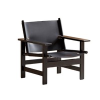 Canapé individuel de salon DISHI, fauteuil en cuir de selle de loisirs, bois massif, rotin, style Wabi-Sabi, démontable, design