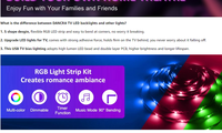 Bande lumineuse Led SMD 5050, 30 diodes/m, étanche, télécommande, rgb, USB, rétro-éclairage de télévision