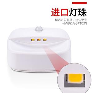 Luz nocturna inteligente con Sensor de cuerpo humano, lámpara LED cuadrada de 3W alimentada por USB, lámpara de noche protectora para los ojos, para dormitorio - Product Image 4