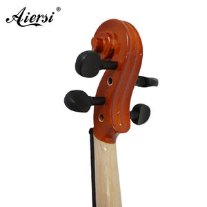 Aiersi Sinomusik, gran oferta, precio <span class=keywords><strong>barato</strong></span>, violín de arce acústico eléctrico para estudiantes con estuche, instrumentos musicales con pastilla - Product Image 4