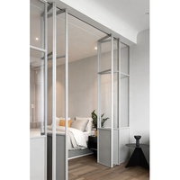Fenêtre pliante en verre trempé double vitrage PVC, insonorisée, avec moustiquaire en acier inoxydable, personnalisable pour salon