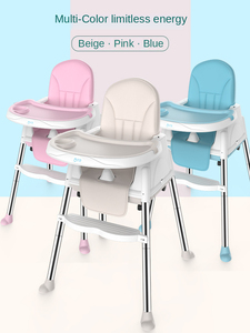 Chaises hautes 3 en 1 en plastique avec plateau pour bébé, nouveau siège, alimentation de sécurité pour bébé 2024 - Product Image 4