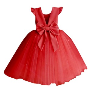 Abito Estivo ODM a Strati con Fiori <span class=keywords><strong>all</strong></span>'<span class=keywords><strong>Uncinetto</strong></span>, Principessa, Lunghezza al Ginocchio, Scollo a V <span class=keywords><strong>per</strong></span> Bambine e Ragazze, Abbigliamento con Fiocco - Product Image 5