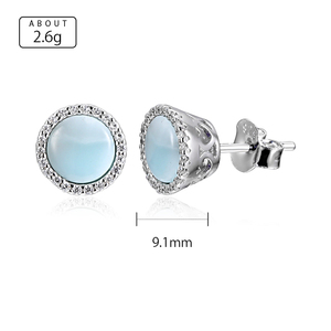 Gli eleganti <span class=keywords><strong>orecchini</strong></span> in <span class=keywords><strong>opale</strong></span> in argento Sterling 925 <span class=keywords><strong>con</strong></span> colori audaci giocano per un aspetto straordinario e alla moda - Product Image 6