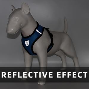 Harnais pour chien en maille respirante rouge, réfléchissant et réglable pour petits chiens - Product Image 2
