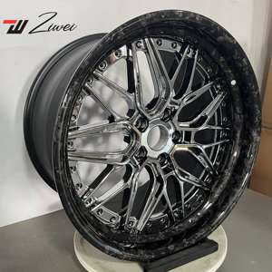 ZW forjado 2 piezas 8x170 Deep Dish negro cromado acabado ruedas para Ford F250 F350 Super Duty Truck Off Road 22 24 26 28 pulgadas llantas - Product Image 5