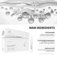 Ampoule Sérum Éclaircissante Visage GMPC Factory 5% Niacinamide 2% Acide Tranexamique Apaisante Sans Parabène Prête pour OEM MoCRA