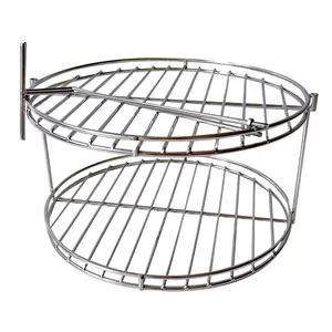 Double layer Stainless Steel Food Cooling Tray outdoor party welded mesh tray