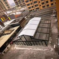 Tenda da matrimonio/veranda chiusa in alluminio e PVC impermeabile e ignifugo 3000mm+ con pali dritti, per tutte le stagioni, con una camera da letto