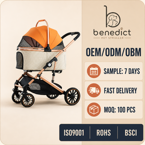 2026 Pet <strong>Stroller</strong> Cat <strong>Dog</strong> <strong>Stroller</strong> With Storage Basket Foldable Lightweight <strong>Dog</strong> Carrier Trolley Jogging <strong>Stroller</strong> - Product Image 2