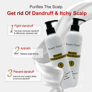 Shampooing antipelliculaire à la kératine végétalienne biologique Réparation douce Nourrissant Nettoyage en profondeur Lissage du <span class=keywords><strong>cuir</strong></span> <span class=keywords><strong>chevelu</strong></span> Riche en huile de noix de coco végétale - Product Image 4