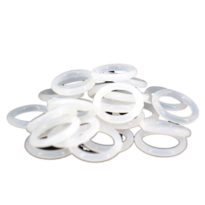 ZenithSeal VMQ CS2.8mm OD14-32mm <b>Thickness</b> White Silicone Rubber O-<b>Ring</b> Cylinder Seal Hardware Washer Flat Gasket - Product Image 1