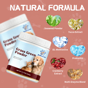 Poudre verte pour chiens et chats, complément alimentaire pour la santé, soutien de la santé urinaire et intestinale, saveur personnalisée, ingrédients pour chiens en poudre - Product Image 6