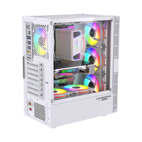 Lovingcool noir/blanc verre trempé pleine tour ATX MATX carte mère boîtier PC châssis d'ordinateur de jeu pour PC de jeu