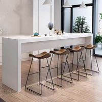 Comptoir de bar, table de réunion, table d'affichage de produits, à la mode, simple, moderne, luxe léger, unique