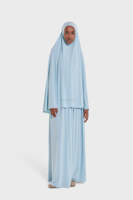 Vente en gros de robes de prière en jersey de haute qualité, khimar abaya en fibre de bambou pour femmes musulmanes