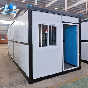 Maison conteneur pliable préfabriquée, modulaire, <span class=keywords><strong>portable</strong></span>, économique, pour camping, bureau ou habitation compacte, avec toilettes - Product Image 1