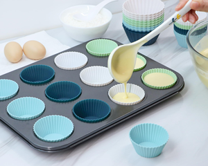 Personalización de Fábrica: Se Pueden Producir Moldes de Silicona de Grado Alimenticio, Moldes Resistentes al Calor para Panqueques y Revestimientos para Pasteles, Herramientas para Hornear - Product Image 1