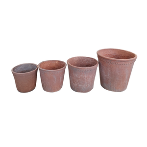 Maceta Colgante <span class=keywords><strong>de</strong></span> Fibra <span class=keywords><strong>de</strong></span> Terracota Pintada, <span class=keywords><strong>Diseño</strong></span> Moderno y Ecológico, Hecha a Mano, Grande, Cilíndrica, 50L, para Interiores, Hogar y Jardín - Product Image 6