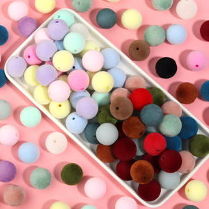 Vente directe d'usine Discount nouvelle boule acrylique trou droit 16mm perles modernes en vrac bricolage vêtements accessoires pendentif - Product Image 3