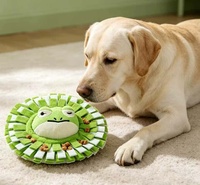 Tapis olfactif circulaire en papier pour chien, pour le soulagement du stress, tapis de distribution de nourriture cachée, jouet anti-anxiété
