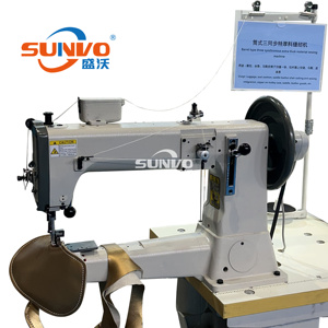 441Single Needle <b>Heavy</b> <b>Duty</b> Thick Thread <b>Sewing</b> <b>Machine</b> Cylinder Arm Walking Foot Compound Feed Sewingmachine - Product Image 3