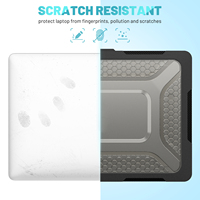 Étuis robustes pour ordinateur portable pour Macbook Air 2026 13,6 pouces M5 M4 M3 M2 Coque rigide renforcée pliable avec béquille antichoc