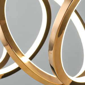 Luminaire de luxe moderne avec anneau et pendentif en LED pour salle à manger, éclairage de cuisine, <span class=keywords><strong>lustre</strong></span> décoratif, <span class=keywords><strong>bar</strong></span> d'intérieur, luminaire suspendu - Product Image 4