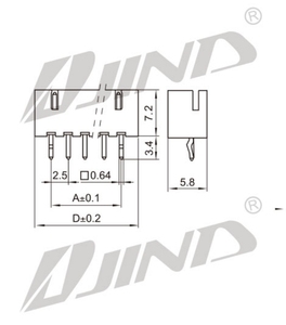 JINDA JST XH serie connettore terminale a 7 Pin per scheda elettronica a filo B7B-XH-A TJC3 2.5MM connettore per scheda Pitch 14P 3P PCB - Product Image 5
