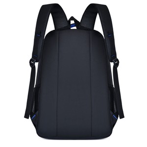 Sairuiqi Laptop <b>Backpack</b> Black Large Capacity Male College Student Travel Schoolbag Shoulder <b>Straps</b> Solid Color - Product Image 5