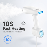 Défroisseur Vapeur Portable et Fer à Repasser à Vapeur 1200W, Réservoir d'Eau 150mL, Protection Anti-Brûlure à Sec, Vapeur Continue, Certifié CE