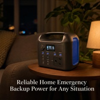 Station d'alimentation portable 600W avec sortie AC, batterie mobile haute capacité 576Wh avec charge rapide PD 100W pour CPAP