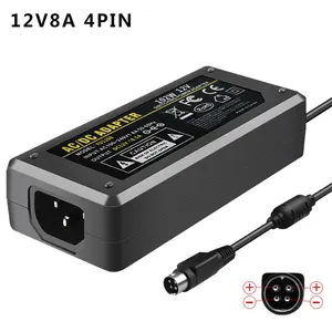 通用数字录像机开关电源适配器12v 8a 4引脚