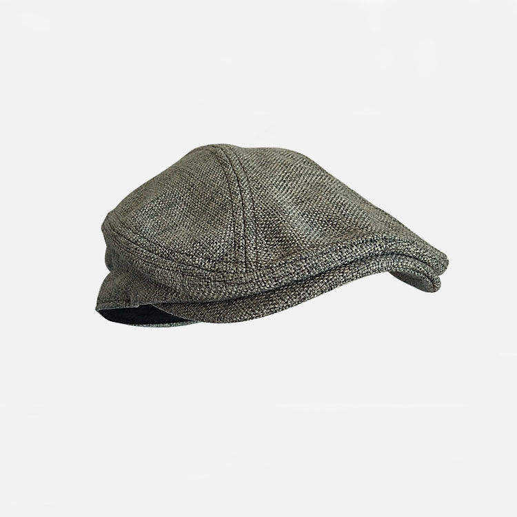 Wholesale Hot Sale Customized Classic Flat Top Newsboy Caps Paperboy Hat  Custom Beret Hat for Men