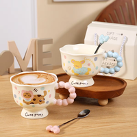Tasse en céramique NEWELL de haute qualité, style dessin animé, pour souvenir d'anniversaire, tasse pour couples, cadeaux d'affaires, tasse à eau pour le petit-déjeuner à la maison