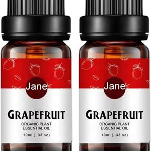 Huile essentielle de pamplemousse avec logo personnalisé, pure, naturelle, biologique, huile de pamplemousse aromatique pour diffuseur, massage, soin de la peau, bougie, savon, parfum - Product Image 2