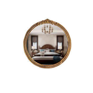 Espejo Decorativo Redondo Estilo Corte, Bronce Shabby Chic, Hecho a Mano, para Dormitorio o Vestidor - Product Image 5