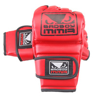 Gants de boxe professionnels mi-doigts (matériau PU) pour adultes - Entraînement MMA, combat libre, style UFC, sac de frappe - Hommes/Femmes