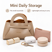 Sac fourre-tout mini origami sans couture, sac à main en cuir PU effet veau infroissable, pochette de voyage, pochette cadeau, impression sérigraphique personnalisée, usine OEM