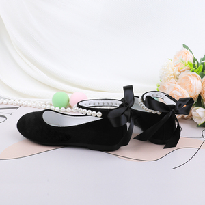 Zapatos de vestir Mary Jane negros con lazo para niñas pequeñas/niñas, personalizados/OEM, para ballet, escuela, perfectos para combinar con vestidos. - Product Image 3