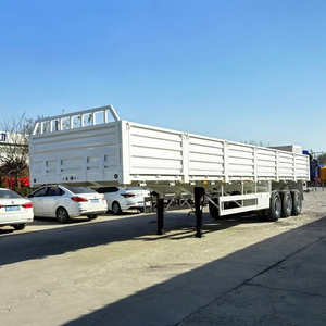 2025 año HSTAR alta capacidad de carga segunda mano precio barato 3 ejes 40 toneladas remolque transporte de carga pared lateral camión semirremolque a la venta para la venta - Product Image 3