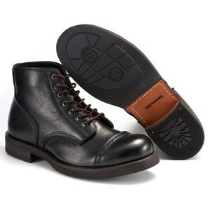 Nouvelles Bottes Homme Haut de Gamme 2024 pour Bureau, Soirées et Carrière – Rétro, Faites à la Main, Imperméables, Respirantes et Rehaussantes - Product Image 3