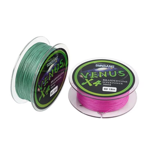 SAMYEARS Fluo Color Línea De Pesca Polietileno 4 Fuerza Trenzado <span class=keywords><strong>Sedal</strong></span> De Pesca Super Aparejos De Pesca Alambre - Product Image 2