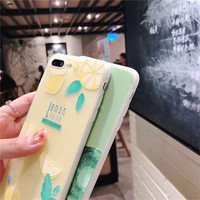 Coque de téléphone Summer Watermelon Lemon pour iPhone 14 13 12 11 X XR XS Max Soft Cover Shockproof Fashion Cover pour iPhone 13 12 7 8 7