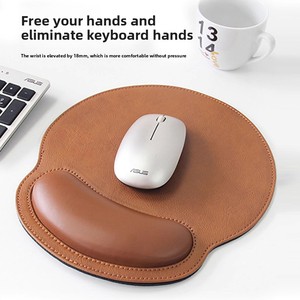 Alfombrilla <span class=keywords><strong>de</strong></span> Ratón Duradera <span class=keywords><strong>de</strong></span> Cuero PU con Superficie Suave, Reposamuñecas, Alfombrilla para Teclado y Ratón <span class=keywords><strong>de</strong></span> Juego - Product Image 3