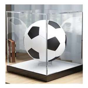 Wall-mounted Wholesale Acrylic Box For Football Basketball With Slid High Quality