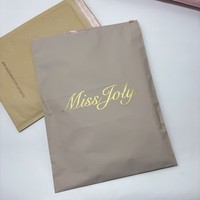 Sacs d'emballage en plastique avec fermeture éclair mate givrée, personnalisés avec logo imprimé, imperméables, pour vêtements, chaussures