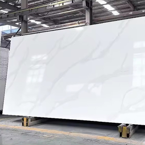 Lastra Grande per Cucina in Marmo Italiano Calacatta Bianco con Venature, Pietra di Quarzo Artificiale Moderna per Piano di Lavoro Domestico, Ecologica e Resistente al Calore - Product Image 3