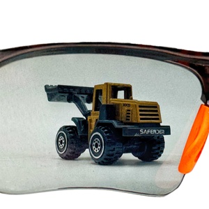Lunettes de sécurité demi-cadre anti-buée avec logo personnalisé et verres en polycarbonate pour la protection des yeux lors du travail industriel et de la soudure - Product Image 6